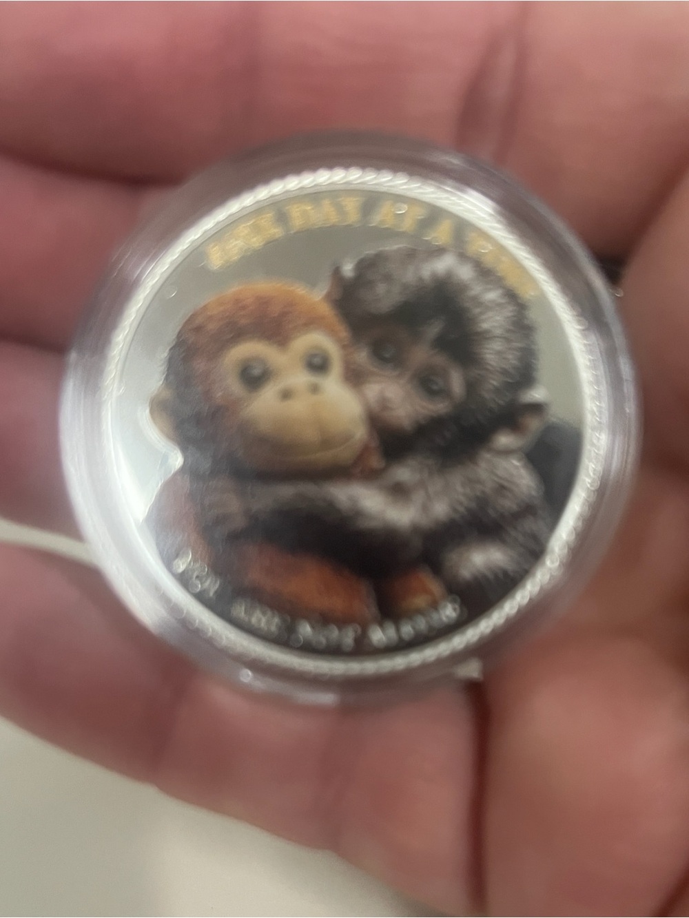 Punch the monkey challenge coin (7)